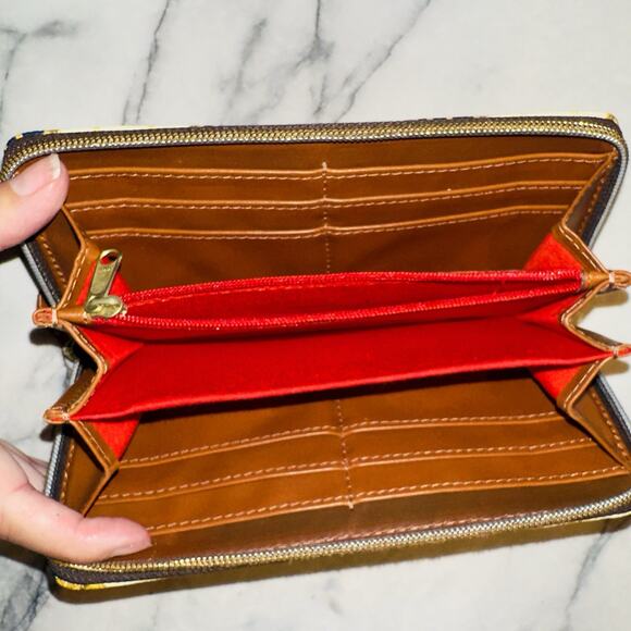 RARE 2015 Disney Club 33 Disneyland Dooney & Bourke Zip Around Wallet Limited Ed - Picture 5 of 8